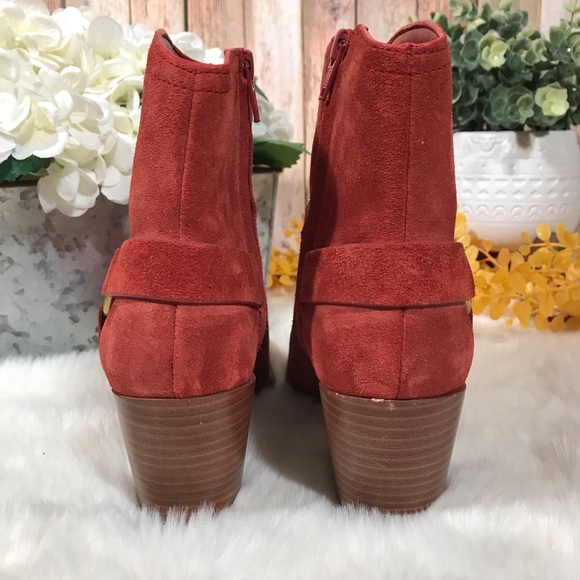 NEW Michael Kors Suede Leather Western Booties - Picture 5 of 8